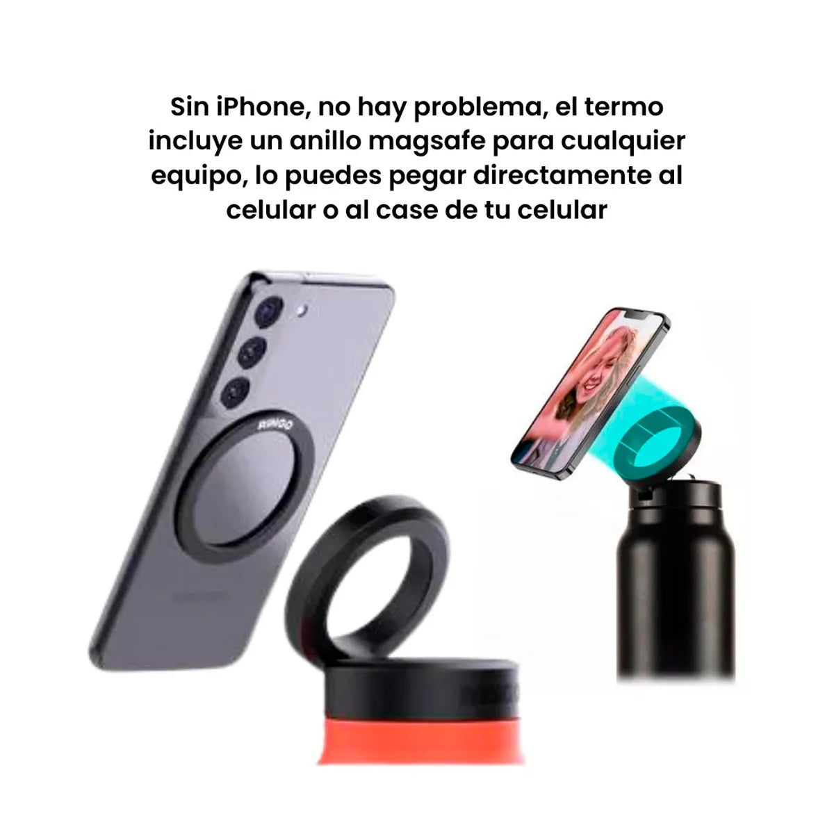 Termo Acero Inoxidable con Soporte para Celular — HydroFit